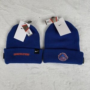 Nike Boise State Broncos Terra Waffle Beanie On Field Apparel OSFM Blue New